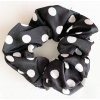 Scrunchie stippen zwart